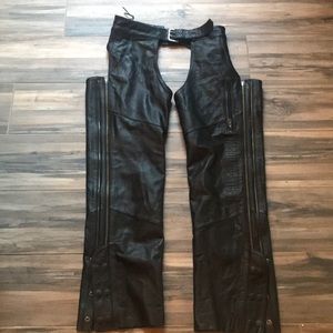 Harley-Davidson Leather Chaps Riding Gear L Short